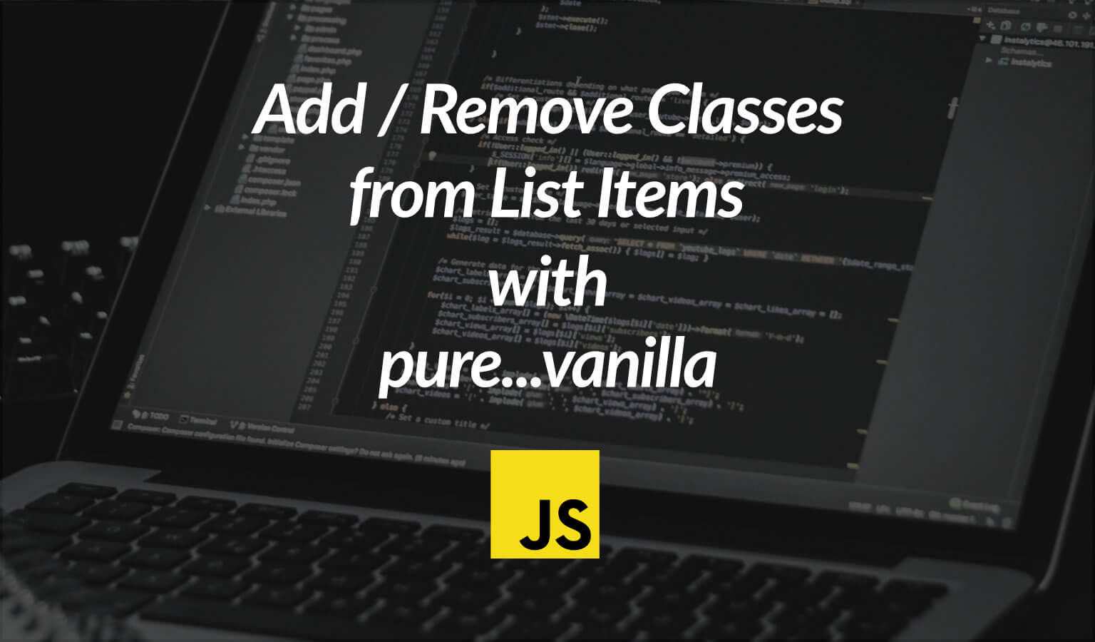 How to Add and Remove a Class From List Items With Pure JavaScript