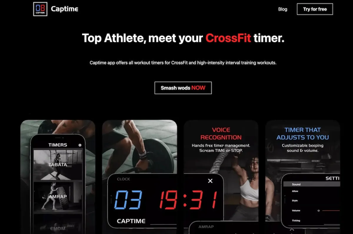 Captime app screenshot