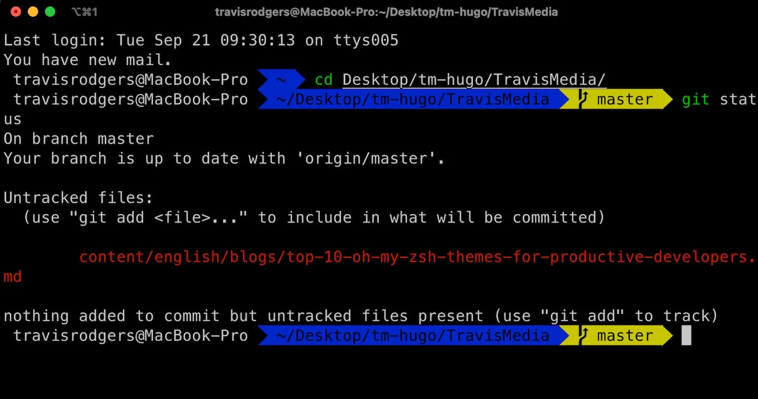oh my zsh agnoster theme