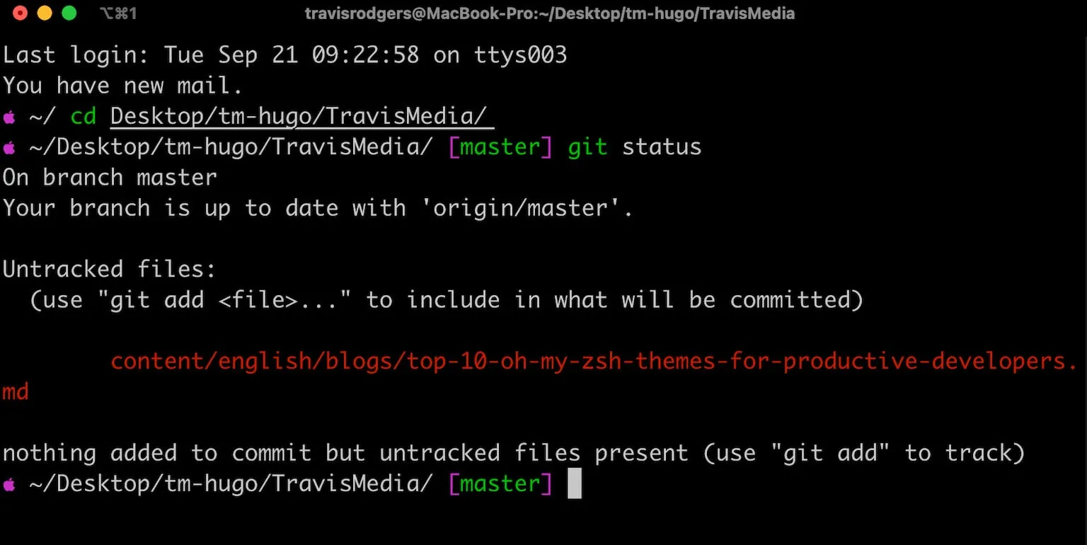 oh my zsh apple theme