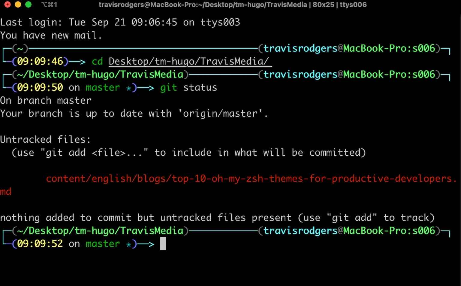 oh my zsh jonathan theme