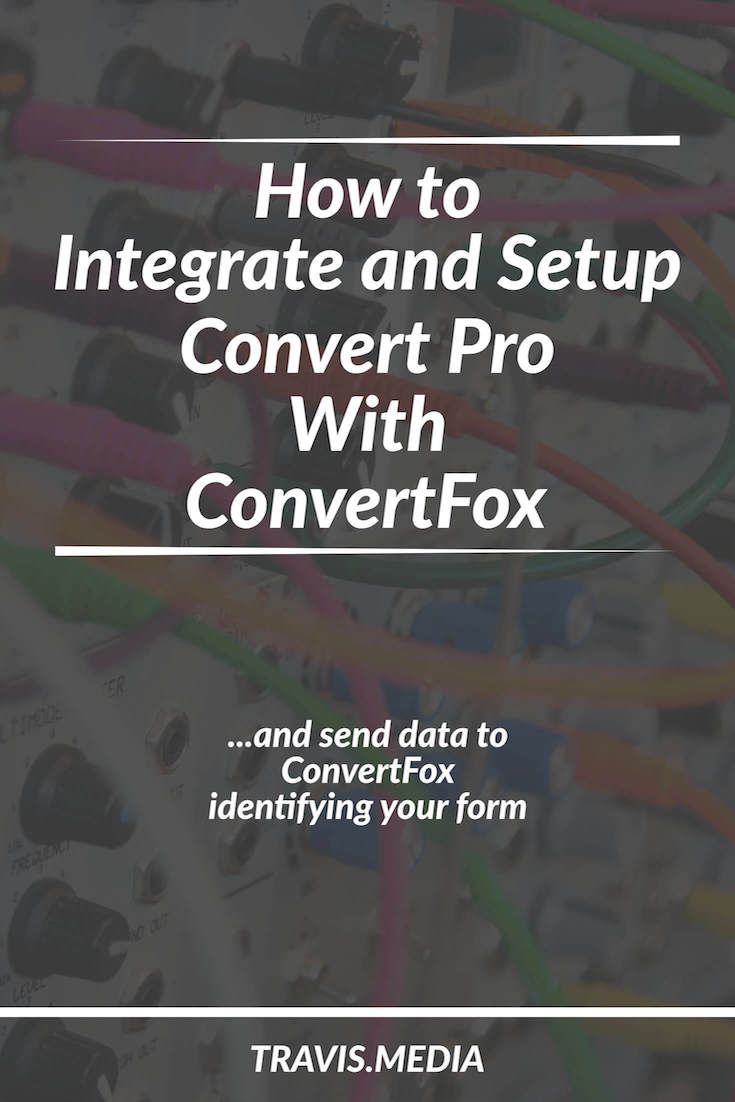 integrate convert pro with convertfox pinterest image
