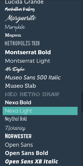 relaythat review font styles and colors