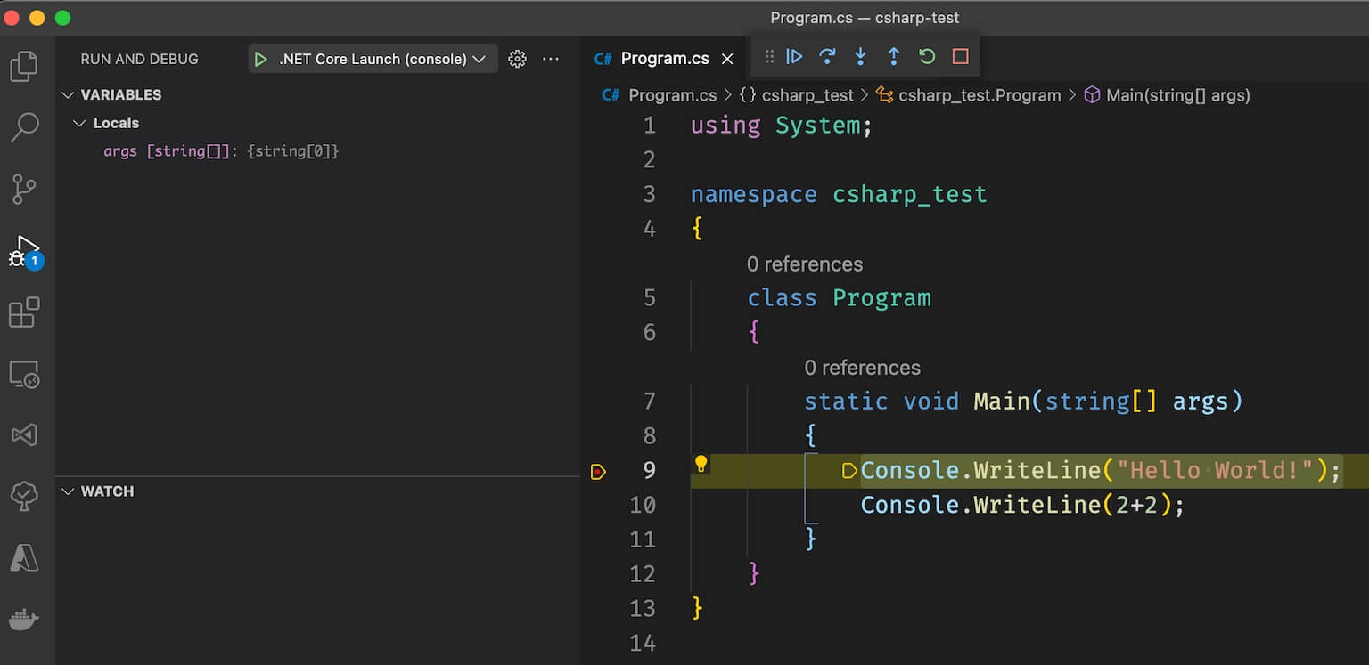 Get started with C# and .NET in Visual Studio Code