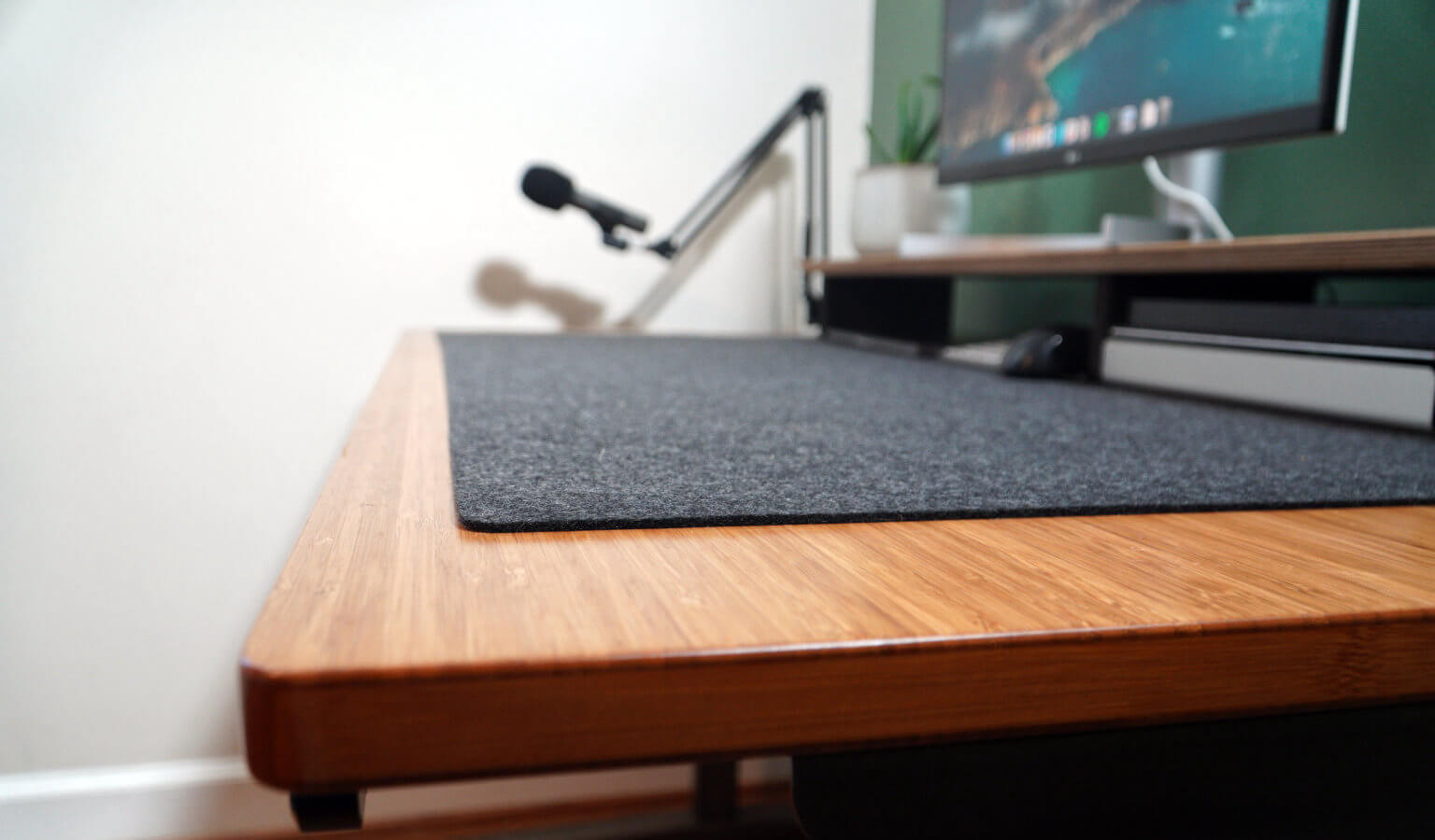 Grovemade wool felt desk pad extra large